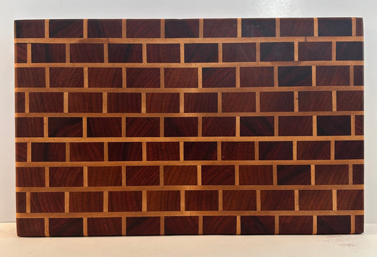 Padauk Maple Brick Butcher Block