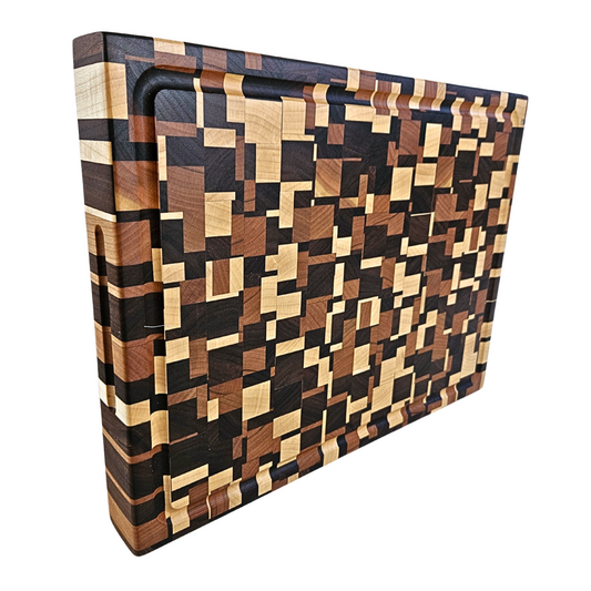 Walnut Maple Cherry 'Chaos' Butcher Block