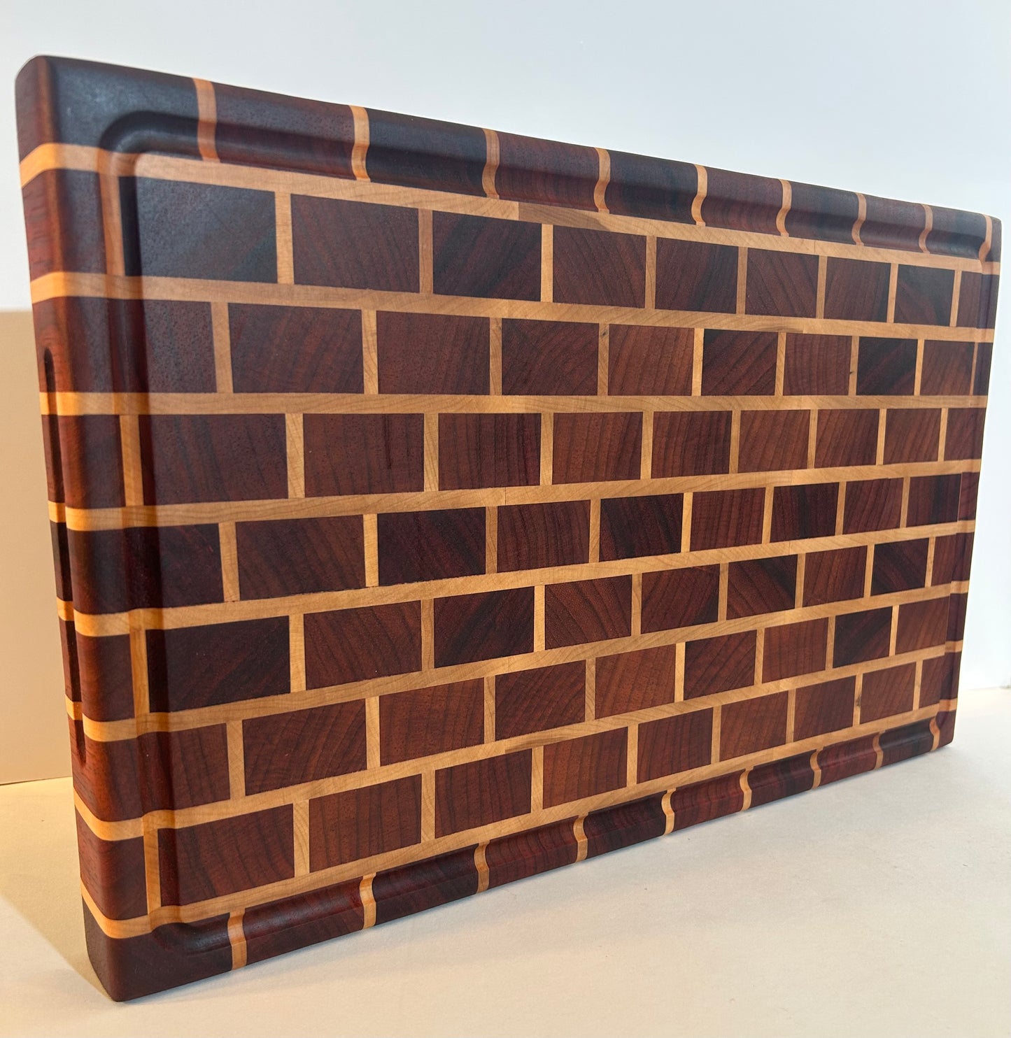Padauk Maple Brick Butcher Block