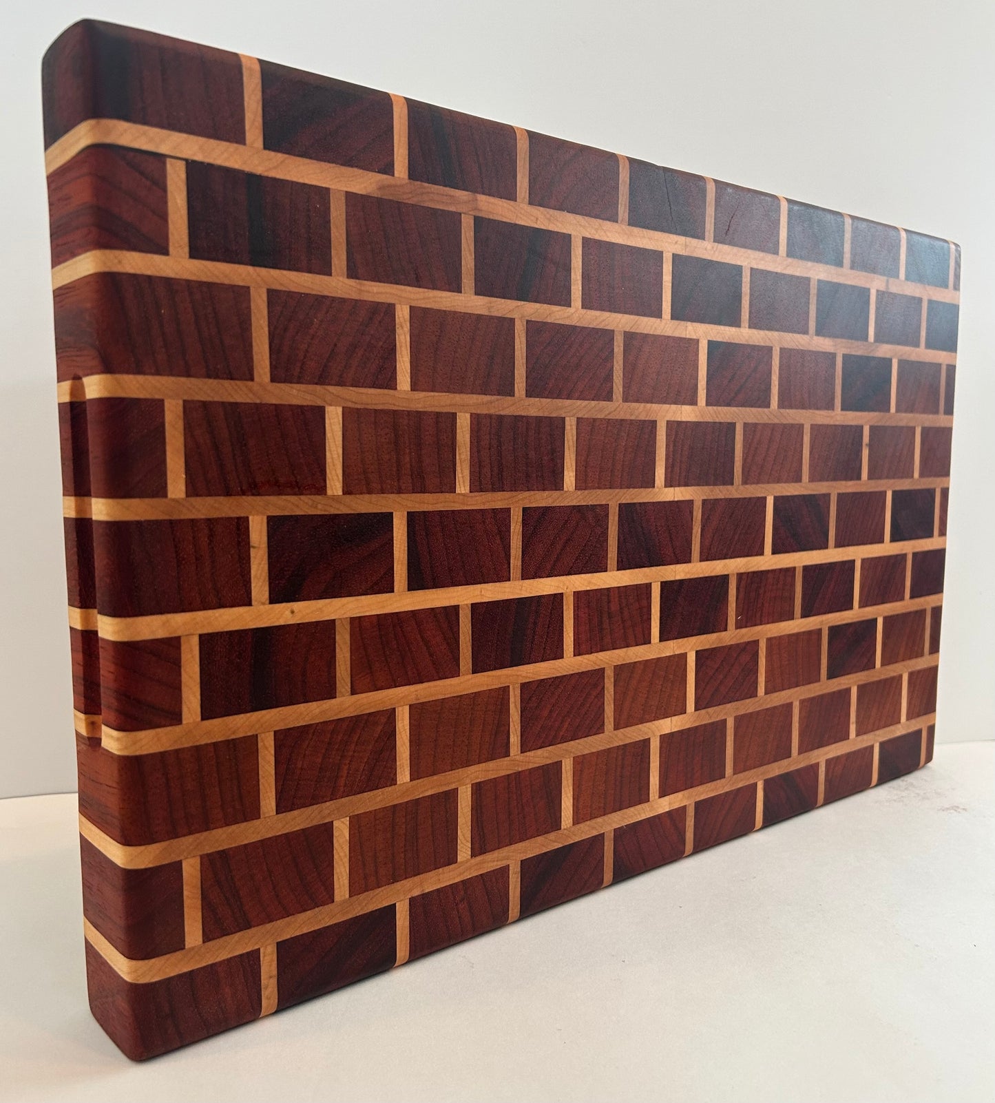 Padauk Maple Brick Butcher Block